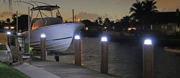 Dock piling online lights